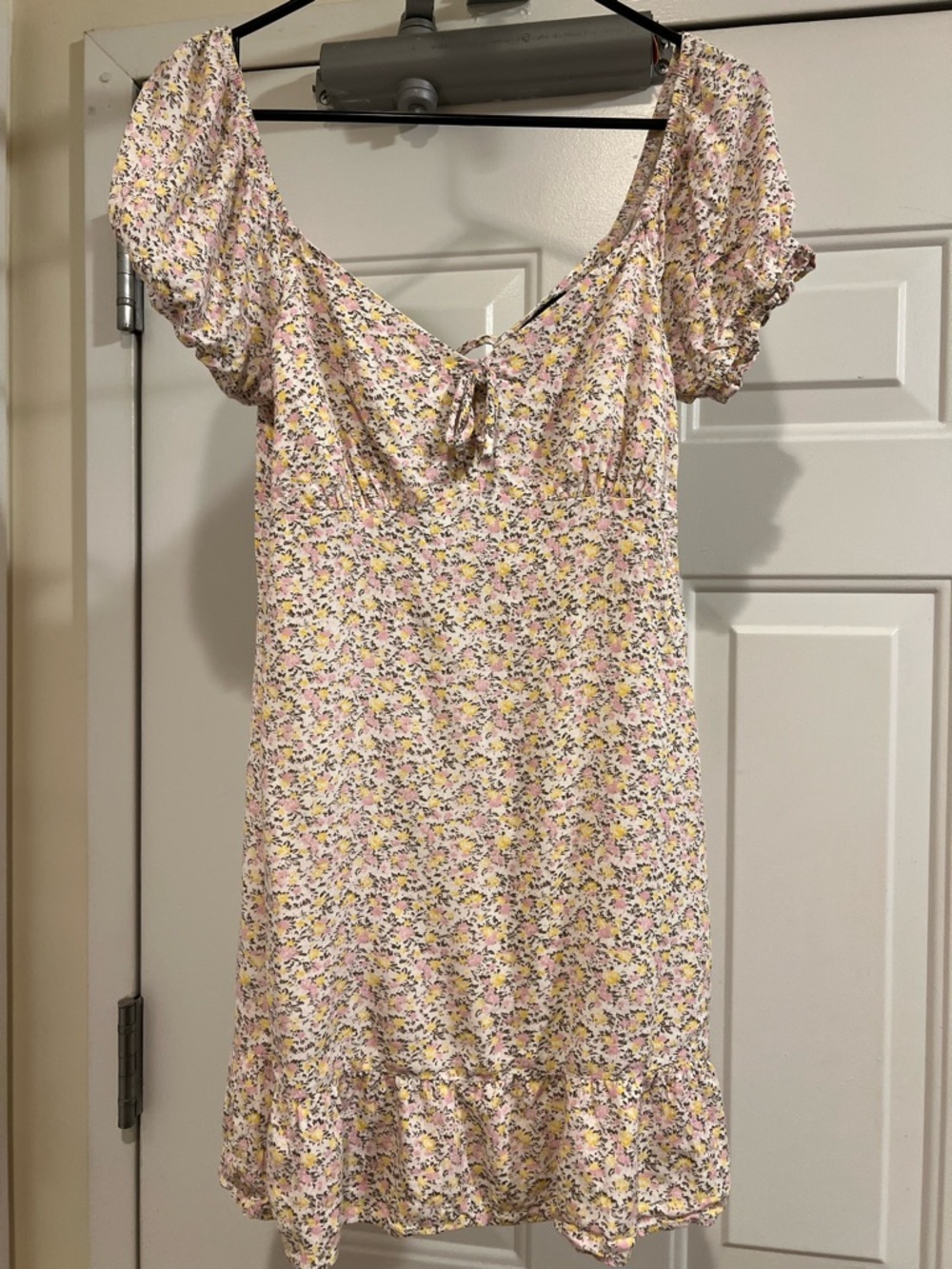 wild fable Pink Floral Sundress with Yellow Accents
